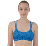 Blue In Bloom On Fauna A Joy For The Soul Decorative Line Them Up Sports Bra