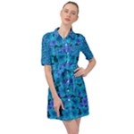 Blue In Bloom On Fauna A Joy For The Soul Decorative Belted Shirt Dress