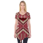 Abstract pattern geometric backgrounds   Short Sleeve Tunic 