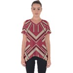Abstract pattern geometric backgrounds   Cut Out Side Drop Tee