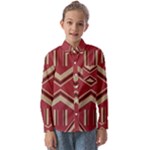 Abstract pattern geometric backgrounds   Kids  Long Sleeve Shirt