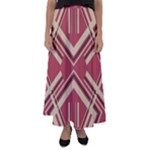 Abstract pattern geometric backgrounds   Flared Maxi Skirt