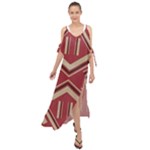 Abstract pattern geometric backgrounds   Maxi Chiffon Cover Up Dress