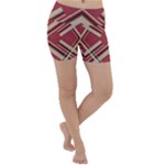 Abstract pattern geometric backgrounds   Lightweight Velour Yoga Shorts