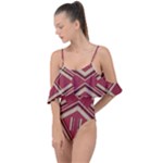 Abstract pattern geometric backgrounds   Drape Piece Swimsuit