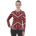 Abstract pattern geometric backgrounds   Women s Pique Long Sleeve Tee