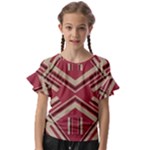Abstract pattern geometric backgrounds   Kids  Cut Out Flutter Sleeves