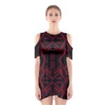 Abstract pattern geometric backgrounds   Shoulder Cutout One Piece Dress