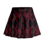 Abstract pattern geometric backgrounds   Mini Flare Skirt