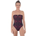 Abstract pattern geometric backgrounds   Tie Back One Piece Swimsuit