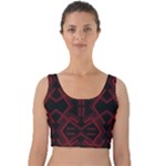 Abstract pattern geometric backgrounds   Velvet Crop Top