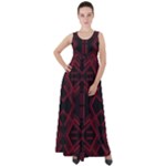 Abstract pattern geometric backgrounds   Empire Waist Velour Maxi Dress