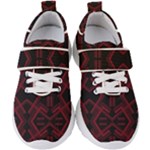 Abstract pattern geometric backgrounds   Kids  Velcro Strap Shoes
