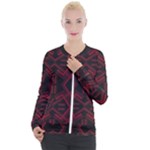 Abstract pattern geometric backgrounds   Casual Zip Up Jacket