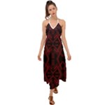 Abstract pattern geometric backgrounds   Halter Tie Back Dress 