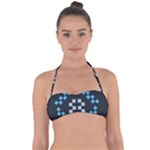 Abstract pattern geometric backgrounds   Halter Bandeau Bikini Top