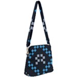 Abstract pattern geometric backgrounds   Zipper Messenger Bag
