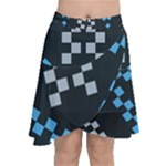 Abstract pattern geometric backgrounds   Chiffon Wrap Front Skirt