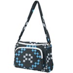 Abstract pattern geometric backgrounds   Front Pocket Crossbody Bag