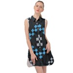 Abstract pattern geometric backgrounds   Sleeveless Shirt Dress