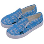 Folk flowers print Floral pattern Ethnic art Kids  Canvas Slip Ons