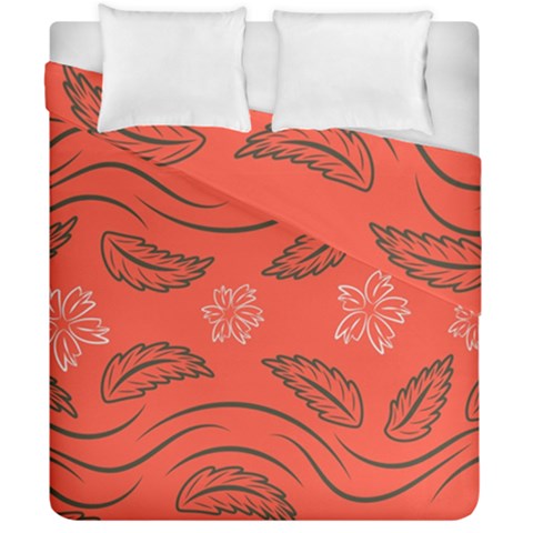 Folk flowers print Floral pattern Ethnic art Duvet Cover Double Side (California King Size) from ArtsNow.com
