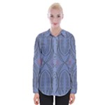 Folk flowers print Floral pattern Ethnic art Womens Long Sleeve Shirt