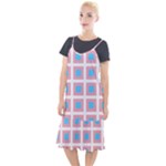 Trans Flag Squared Plaid Camis Fishtail Dress