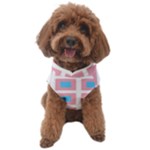 Trans Flag Squared Plaid Dog Sweater