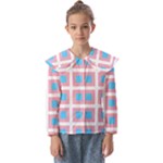 Trans Flag Squared Plaid Kids  Peter Pan Collar Blouse