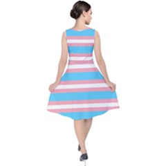 V-Neck Midi Sleeveless Dress  