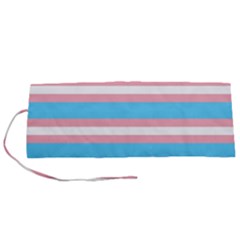 Trans Flag Stripes Roll Up Canvas Pencil Holder (S) from ArtsNow.com