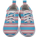 Trans Flag Stripes Kids Athletic Shoes