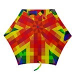 Pride Plaid Mini Folding Umbrellas