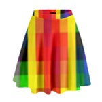 Pride Plaid High Waist Skirt