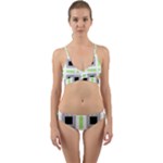 Agender Flag Plaid Wrap Around Bikini Set