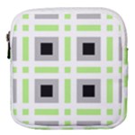 Agender Flag Plaid Mini Square Pouch