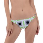 Agender Flag Plaid Ring Detail Bikini Bottom