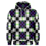 Agender Flag Plaid With Difference Men s Overhead Hoodie