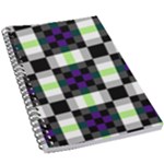 Agender Flag Plaid With Difference 5.5  x 8.5  Notebook