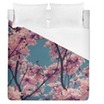 Colorful Floral Leaves Photo Duvet Cover (Queen Size)