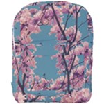 Colorful Floral Leaves Photo Full Print Backpack