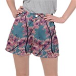Colorful Floral Leaves Photo Ripstop Shorts