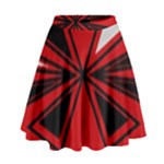Abstract pattern geometric backgrounds   High Waist Skirt