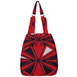 Abstract pattern geometric backgrounds   Center Zip Backpack