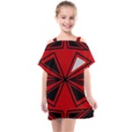 Abstract pattern geometric backgrounds   Kids  One Piece Chiffon Dress
