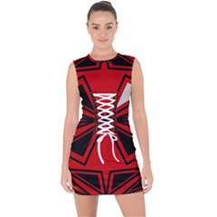 Lace Up Front Bodycon Dress 