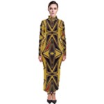 Abstract pattern geometric backgrounds   Turtleneck Maxi Dress