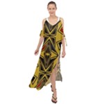 Abstract pattern geometric backgrounds   Maxi Chiffon Cover Up Dress