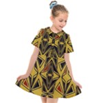 Abstract pattern geometric backgrounds   Kids  Short Sleeve Shirt Dress